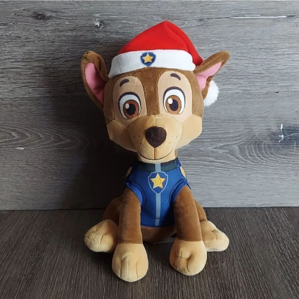 Kohls Cares Paw Patrol Chase Plush 10" Nickelodeon Holiday Helpers Santa Hat